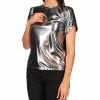MICHAEL Michael Kors Foil Jersey Petal Sleeve Top | Shirts & Tops