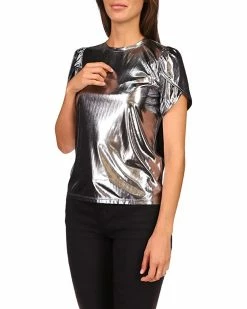MICHAEL Michael Kors Foil Jersey Petal Sleeve Top | Shirts & Tops