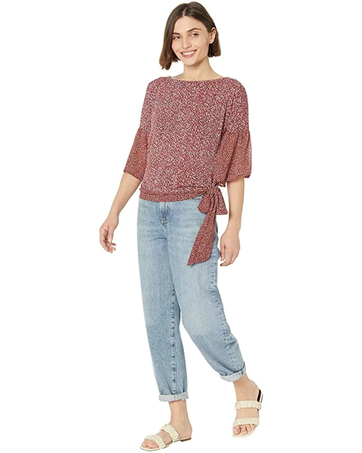 MICHAEL Michael Kors Petite Spring Bud Combo Sleeve Top | Shirts & Tops 4 MICHAEL Michael Kors Petite Spring Bud Combo Sleeve Top | Shirts & Tops - Image 4