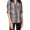 MICHAEL Michael Kors Snake Lock Zip Top | Shirts & Tops