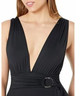 MICHAEL Michael Kors Essentials Surplice Plunge One-Piece | Swimwear -MICHAEL Michael Kors Sales Store 81hbYmRKkcL. AC SR736920