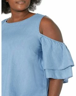 MICHAEL Michael Kors Plus Size Tencel Cold-Shoulder Ruffle Top | Shirts & Tops 6 MICHAEL Michael Kors Plus Size Tencel Cold-Shoulder Ruffle Top | Shirts & Tops -MICHAEL Michael Kors Sales Store 81kWykxK1eL. AC SR736920
