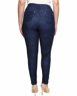 MICHAEL Michael Kors Plus Size Denim Pull-On Leggings in Blue Indigo | Jeans -MICHAEL Michael Kors Sales Store 81oCijmW40L. AC SR736920