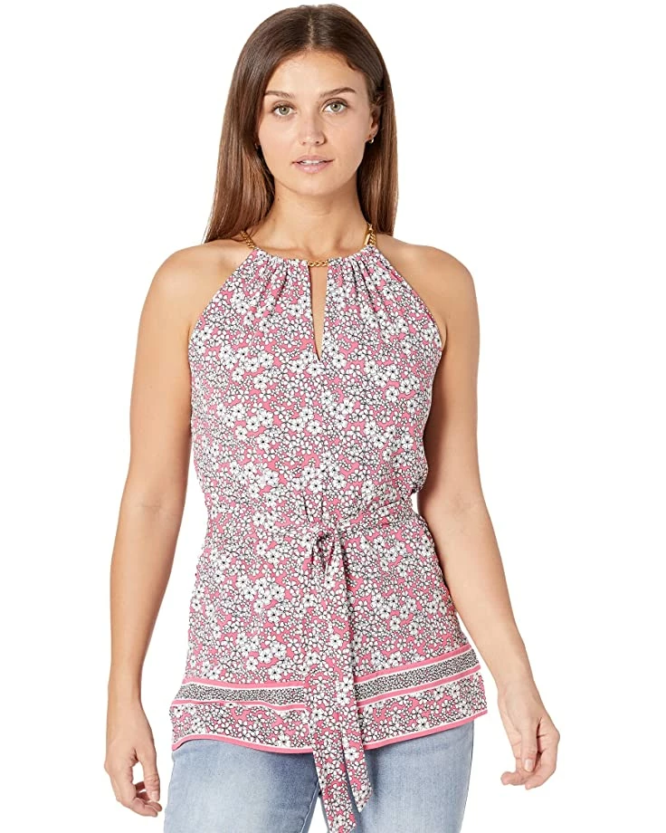 MICHAEL Michael Kors Petite Halter Chain Border Top | Shirts & Tops 1 MICHAEL Michael Kors Petite Halter Chain Border Top | Shirts & Tops