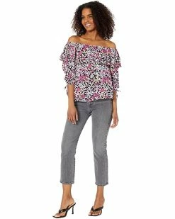 MICHAEL Michael Kors Floral Ruffle Peasant Top | Shirts & Tops -MICHAEL Michael Kors Sales Store 81yKSqi5uFL. AC SR736920