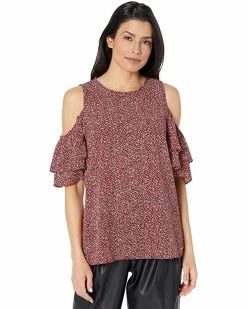 MICHAEL Michael Kors Cold-Shoulder Flutter Top | Shirts & Tops