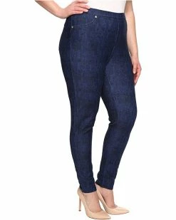MICHAEL Michael Kors Plus Size Denim Pull-On Leggings in Blue Indigo | Jeans -MICHAEL Michael Kors Sales Store 91 lKayVsxL. AC SR736920