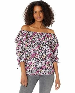 MICHAEL Michael Kors Floral Ruffle Peasant Top | Shirts & Tops