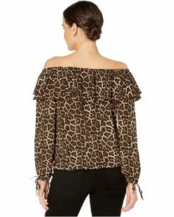 MICHAEL Michael Kors Ruffle Peasant Top | Shirts & Tops -MICHAEL Michael Kors Sales Store 910cuzzCdnL. AC SR736920