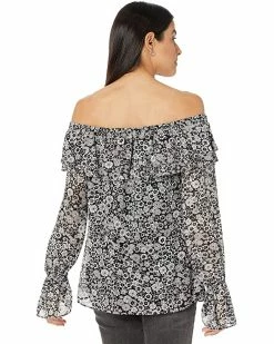 MICHAEL Michael Kors Mega Zinnia Off Shoulder Top | Shirts & Tops -MICHAEL Michael Kors Sales Store 914pSFMXHVL. AC SR736920