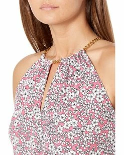 MICHAEL Michael Kors Petite Halter Chain Border Top | Shirts & Tops 6 MICHAEL Michael Kors Petite Halter Chain Border Top | Shirts & Tops -MICHAEL Michael Kors Sales Store 917FtqoY6YL. AC SR736920