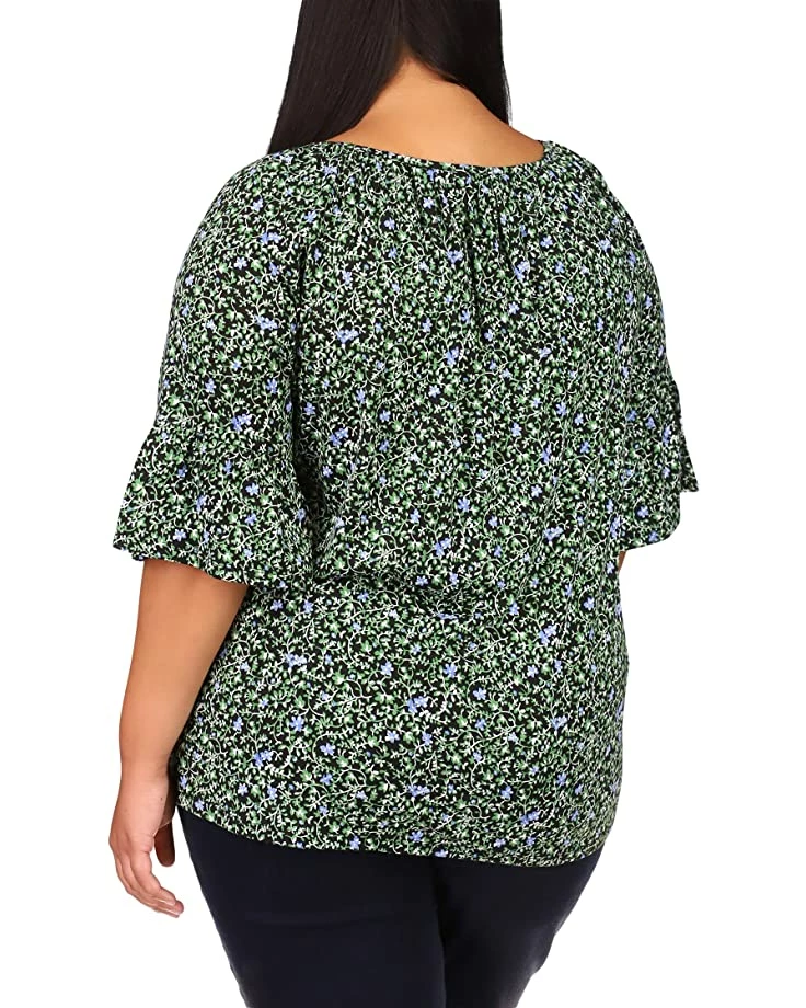 MICHAEL Michael Kors Plus Size Vine Leaves Flare Sleeve Top | Shirts & Tops 3 MICHAEL Michael Kors Plus Size Vine Leaves Flare Sleeve Top | Shirts & Tops - Image 3