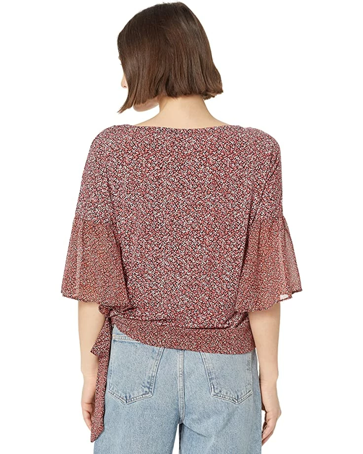 MICHAEL Michael Kors Petite Spring Bud Combo Sleeve Top | Shirts & Tops 2 MICHAEL Michael Kors Petite Spring Bud Combo Sleeve Top | Shirts & Tops - Image 2