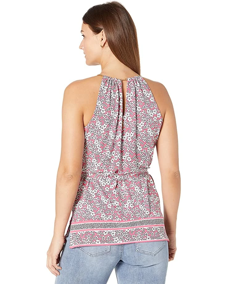 MICHAEL Michael Kors Petite Halter Chain Border Top | Shirts & Tops 2 MICHAEL Michael Kors Petite Halter Chain Border Top | Shirts & Tops - Image 2