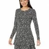 MICHAEL Michael Kors Stencil 60s Matte Jersey Flounce Dress | Dresses