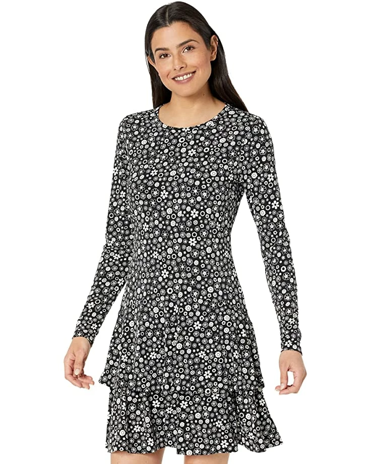 MICHAEL Michael Kors Stencil 60s Matte Jersey Flounce Dress | Dresses 1 MICHAEL Michael Kors Stencil 60s Matte Jersey Flounce Dress | Dresses