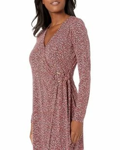 MICHAEL Michael Kors Bud Ring Wrap Long Sleeve Dress | Dresses -MICHAEL Michael Kors Sales Store 91RWy43eVwL. AC SR736920