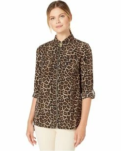 MICHAEL Michael Kors Leopard Dog Tag | Shirts & Tops