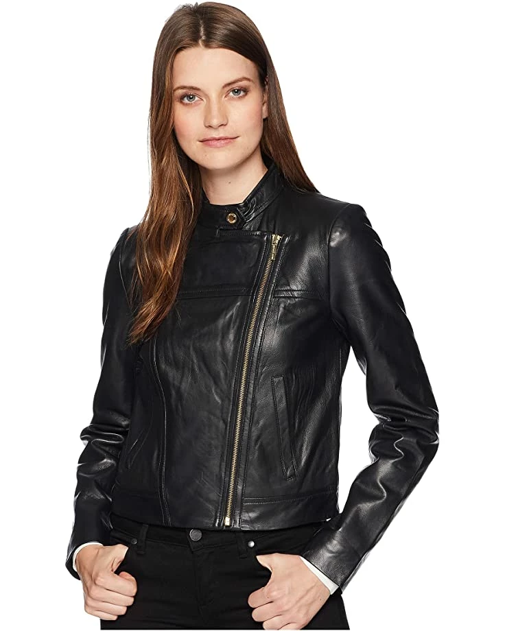 MICHAEL Michael Kors Leather Moto Jacket | Coats & Outerwear 1 MICHAEL Michael Kors Leather Moto Jacket | Coats & Outerwear