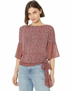 MICHAEL Michael Kors Petite Spring Bud Combo Sleeve Top | Shirts & Tops