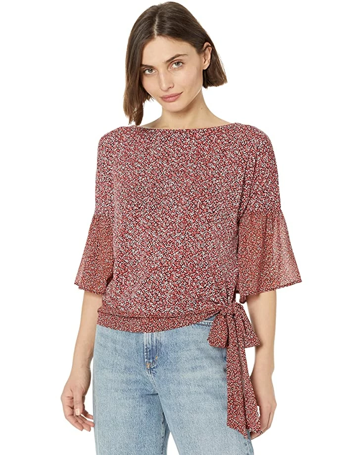 MICHAEL Michael Kors Petite Spring Bud Combo Sleeve Top | Shirts & Tops 1 MICHAEL Michael Kors Petite Spring Bud Combo Sleeve Top | Shirts & Tops