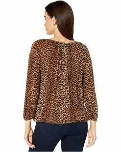 MICHAEL Michael Kors Core Per Leopard Peasant Top | Shirts & Tops -MICHAEL Michael Kors Sales Store 91oal WlSDL. AC SR736920