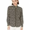 MICHAEL Michael Kors Petite Floral Vine Dog Tag Top | Shirts & Tops