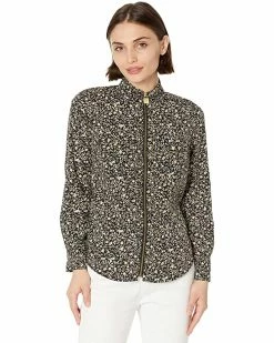 MICHAEL Michael Kors Petite Floral Vine Dog Tag Top | Shirts & Tops
